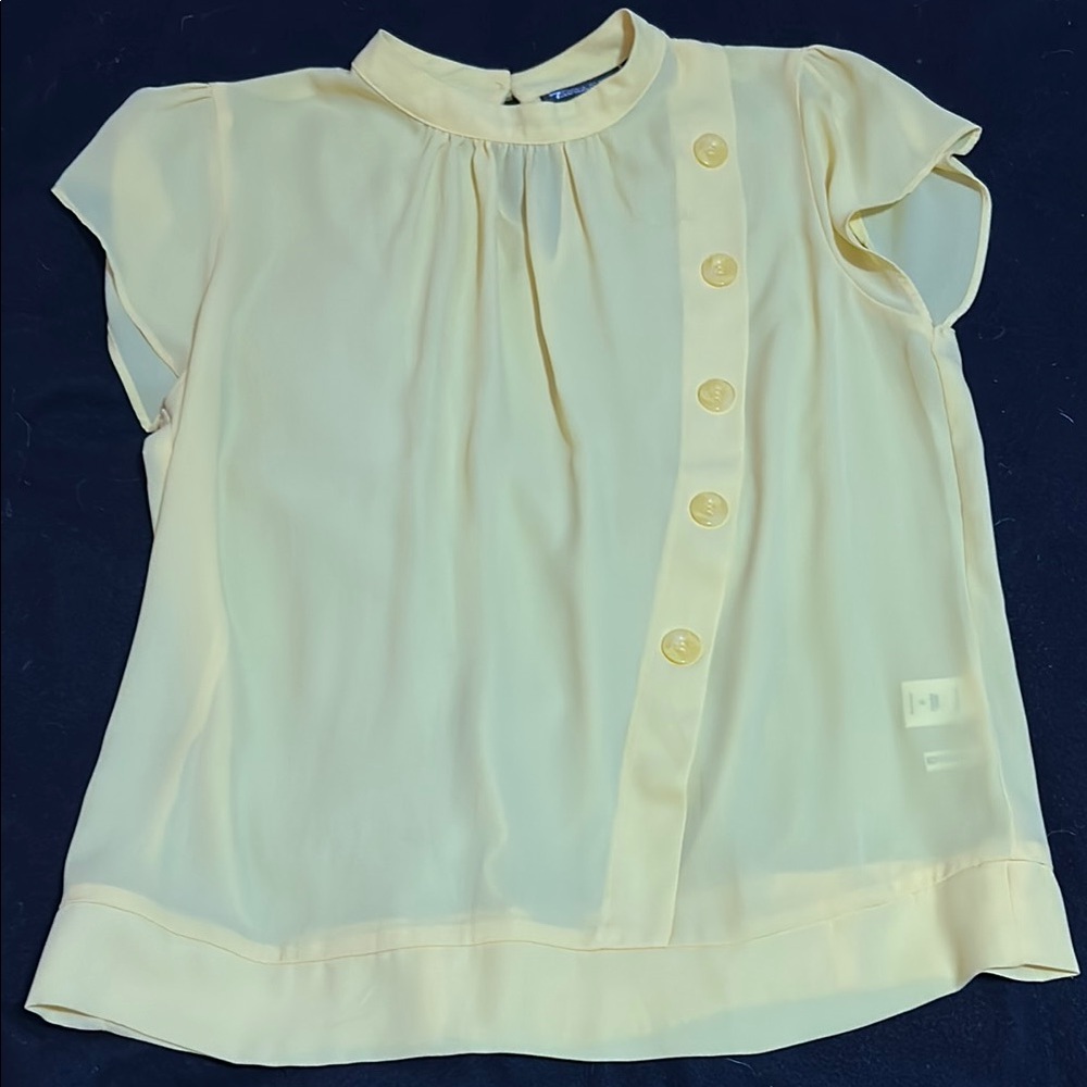 New York & Company Yellow Blouse